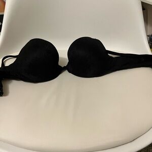 Victoria's Secret Black Strapless Bra with Underwire Support